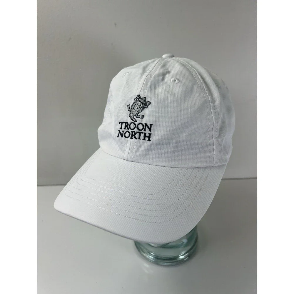 Troon North Scottsdale Arizona Destination Golf Course White Baseball Hat Cap